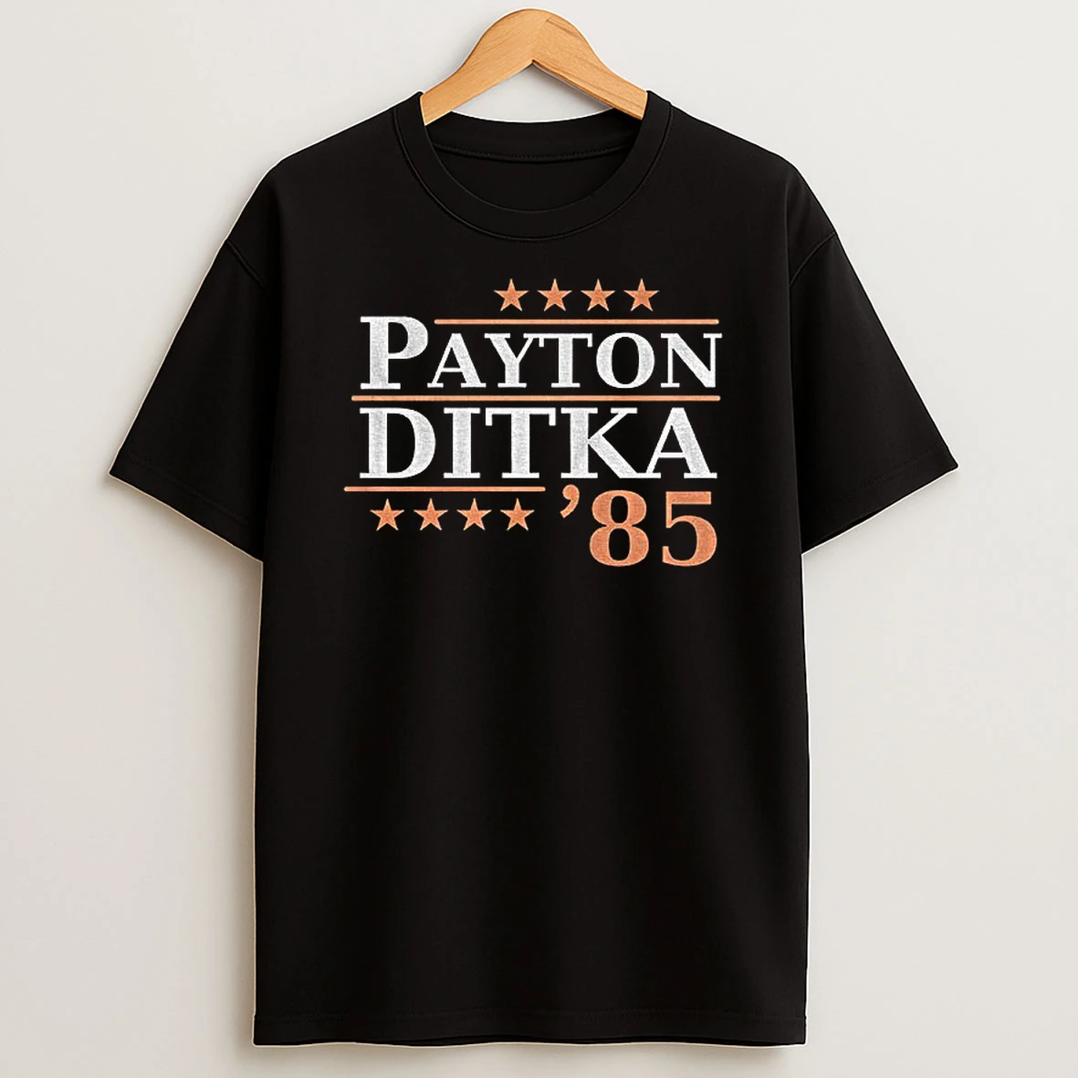 Walter Payton And Mike Ditka 1985 Chicago Bears Football Payton Ditka 85 T Shirt
