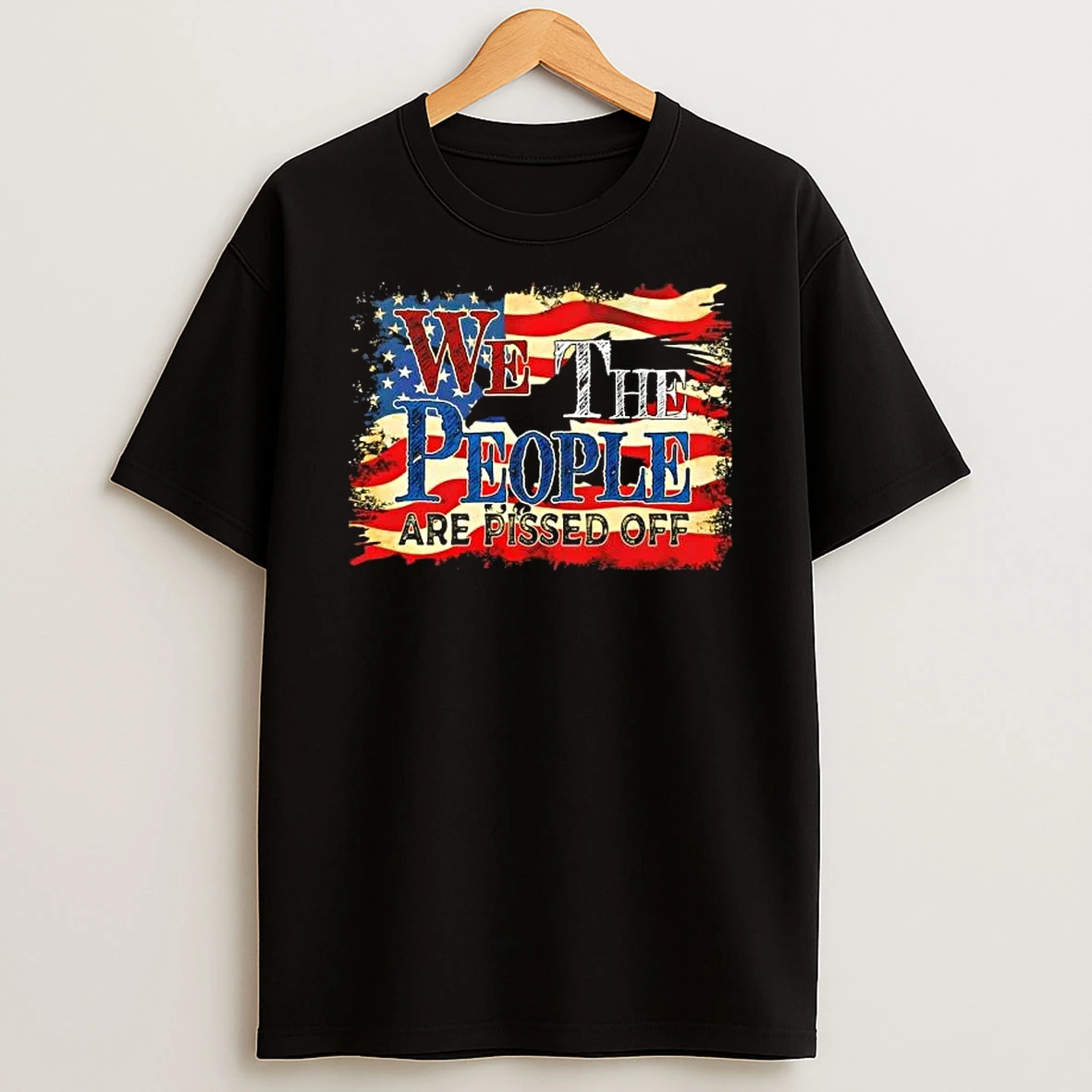 We The People Are Pissed Off United Us Flag T Shirt