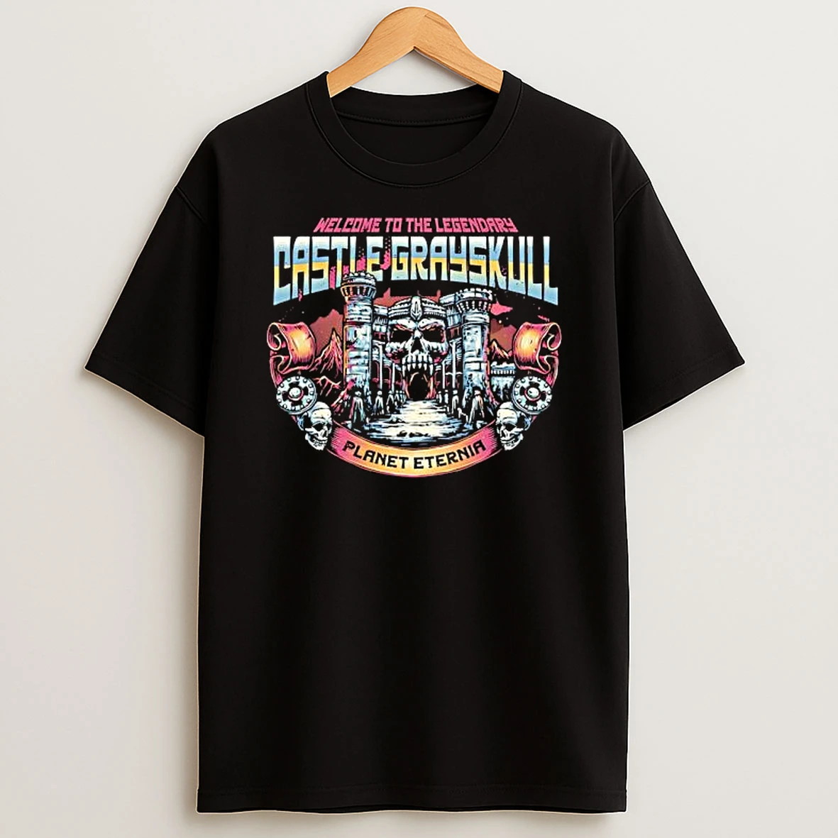 Welcome To The Legendary Castle Grayskull Planet Eternia Skull Fortress Graphic T Shirt