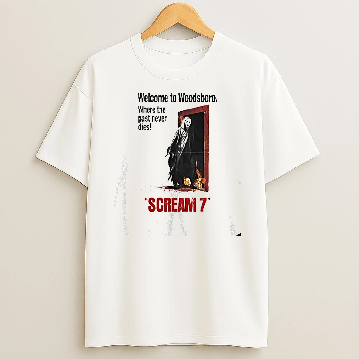 Welcome To Woodsboro Scream 7 T Shirt