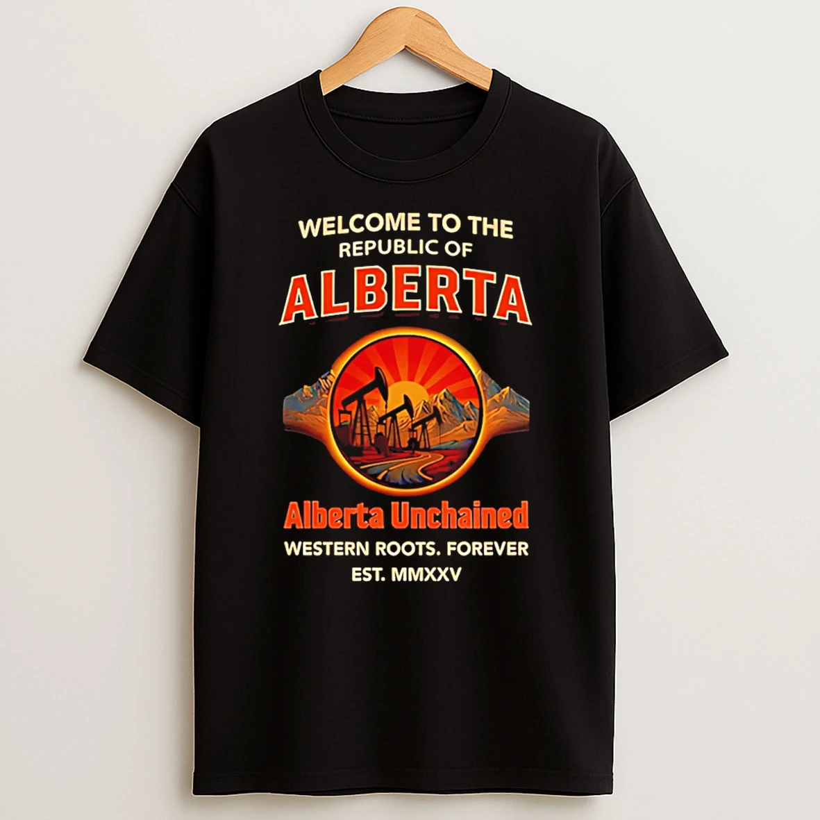 Welcome To The Albertan Republic Albertan Unchained T Shirt