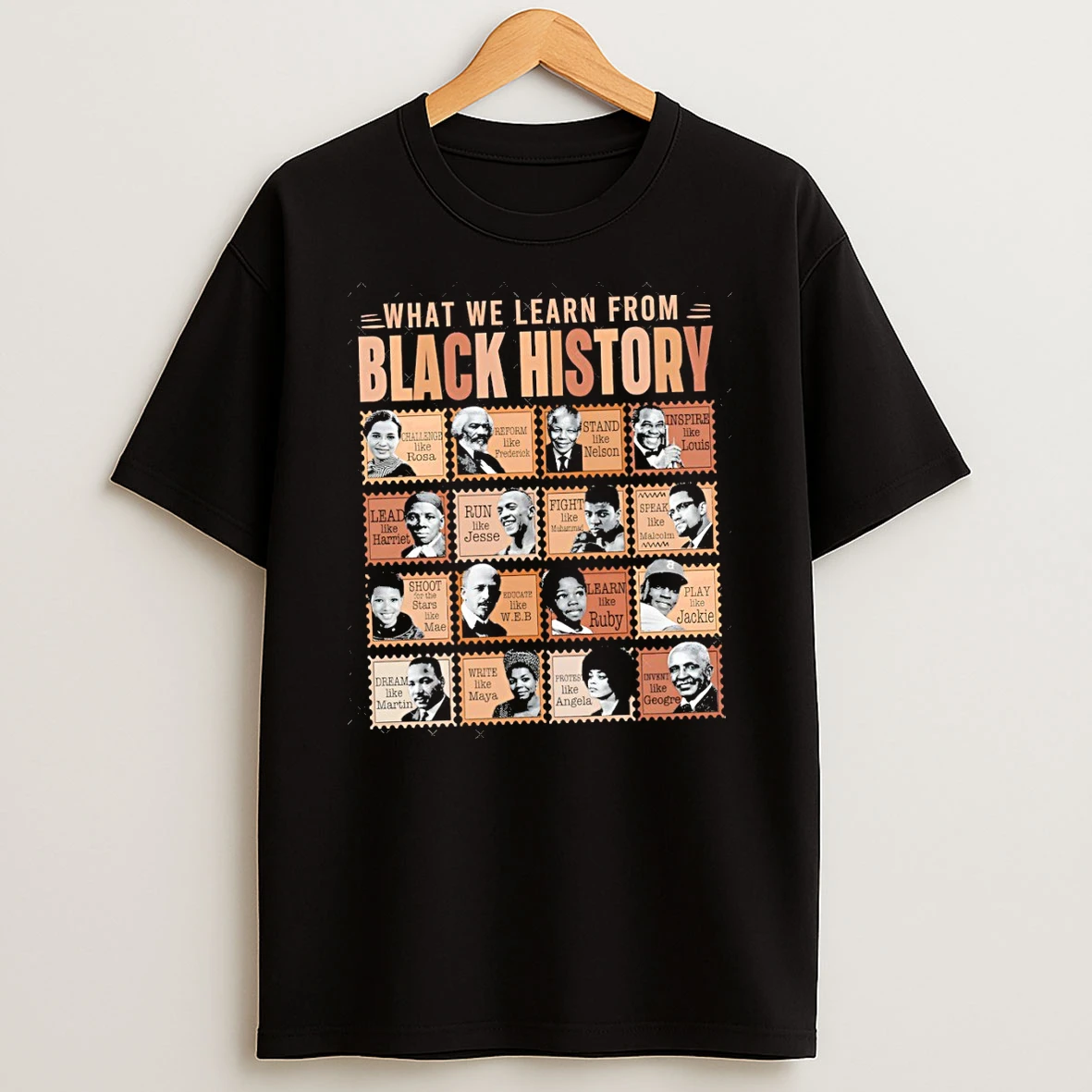 What We Learn From Black History Month Graphic T Shirt