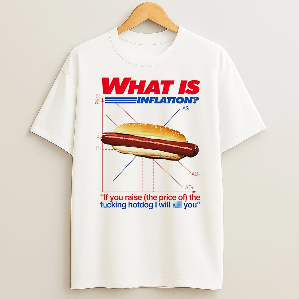 What Is Indletion If You Raise The Price Of The Fcking Hotdog I Will You T Shirt
