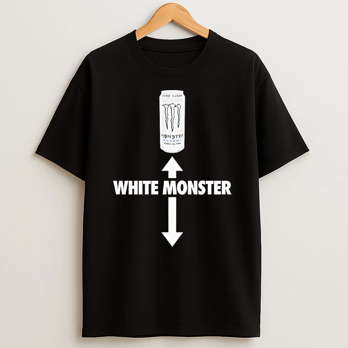 White Monster Energy Zero Ultra T Shirt