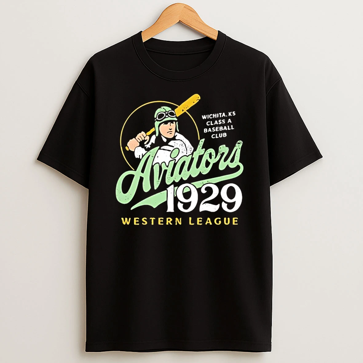Wichita Aviators Kansas Vintage Defunct Baseball Teams T Shirt