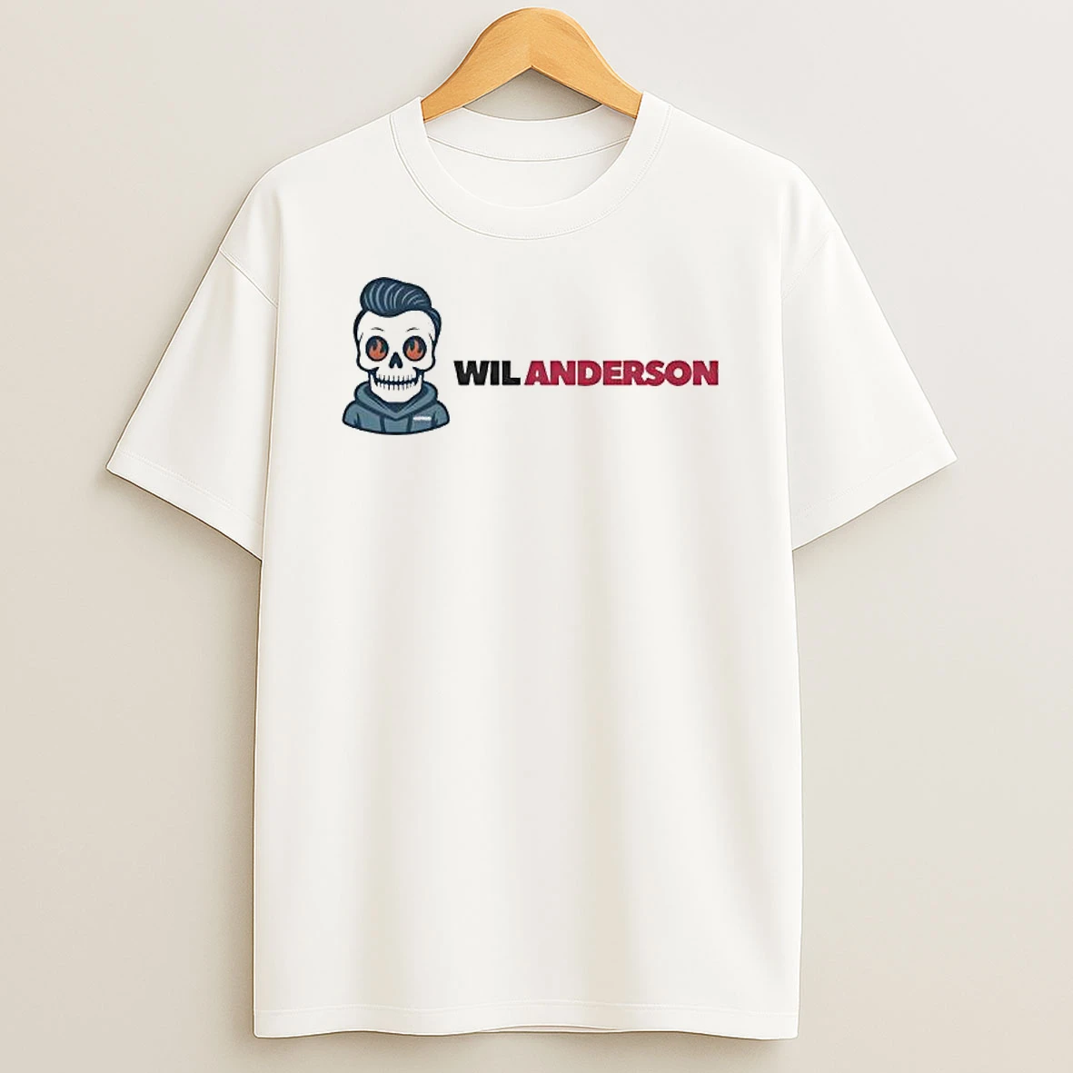 Wil Anderson Skeleton Graphic T Shirt