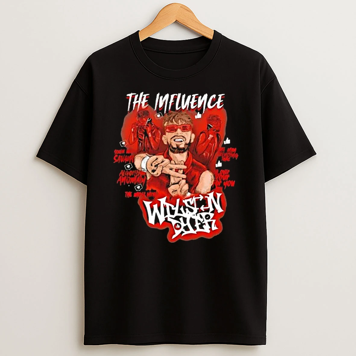 Wilson Dyer All Over Your Page Graphic T Shirt