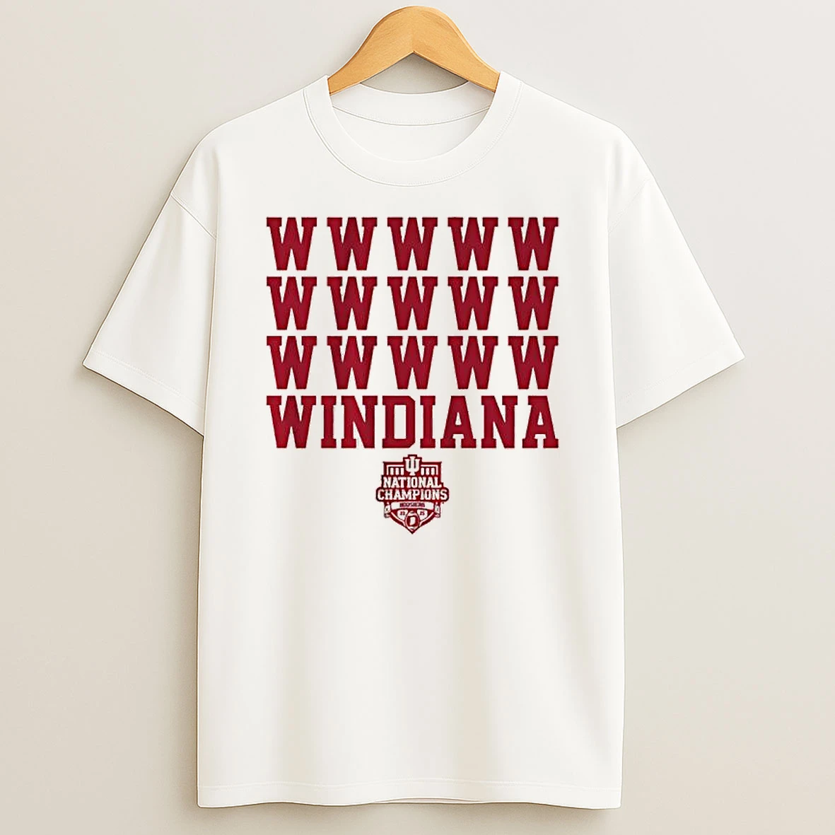 Windiana 2025 National Champions Indiana Hoosiers W T Shirt