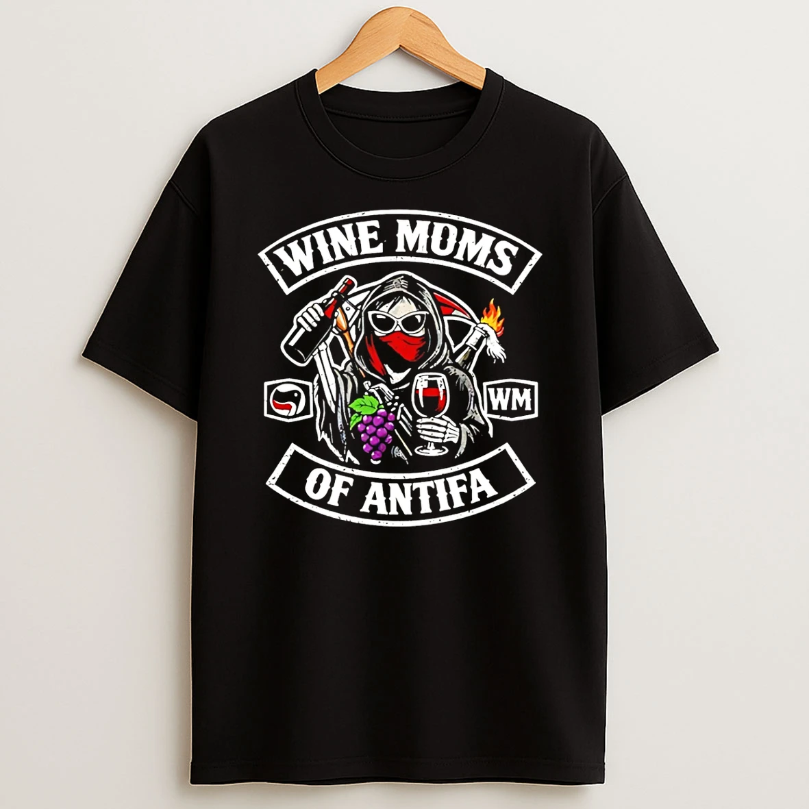 Wine Moms Of Antifa T Shirt