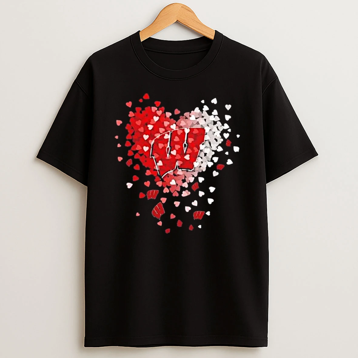 Wisconsin Badgers Football Fans Hearts And Soul T Shirt