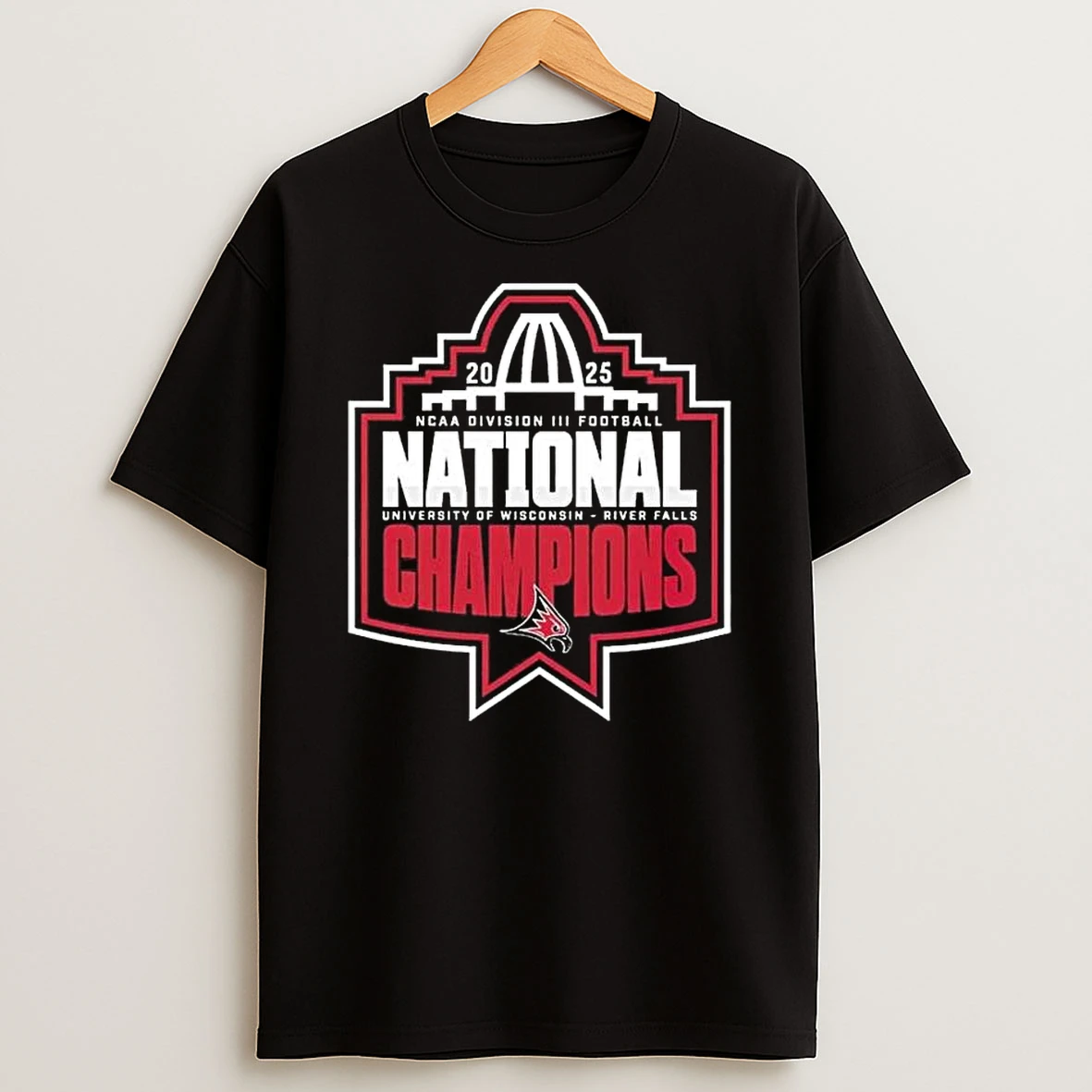 Wisconsin River Falls Falcons Football National Champions 2025 Ncaa Division Iii Football T Shirt