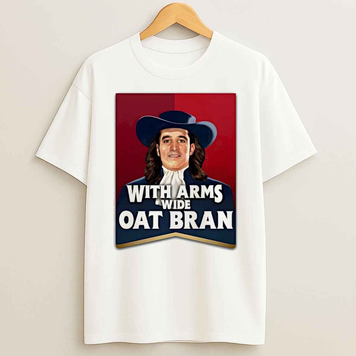 With Arms Wide Oat Bran T Shirt