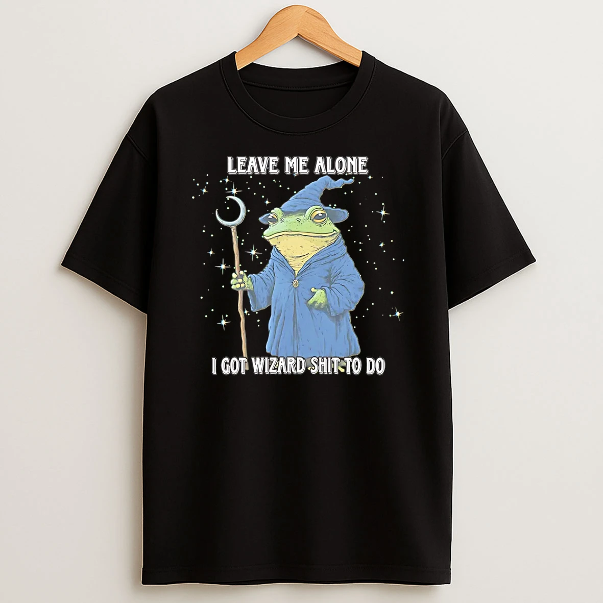 Wizard Frog Leave Me Alone I Got Wizard Shit To Do T Shirt