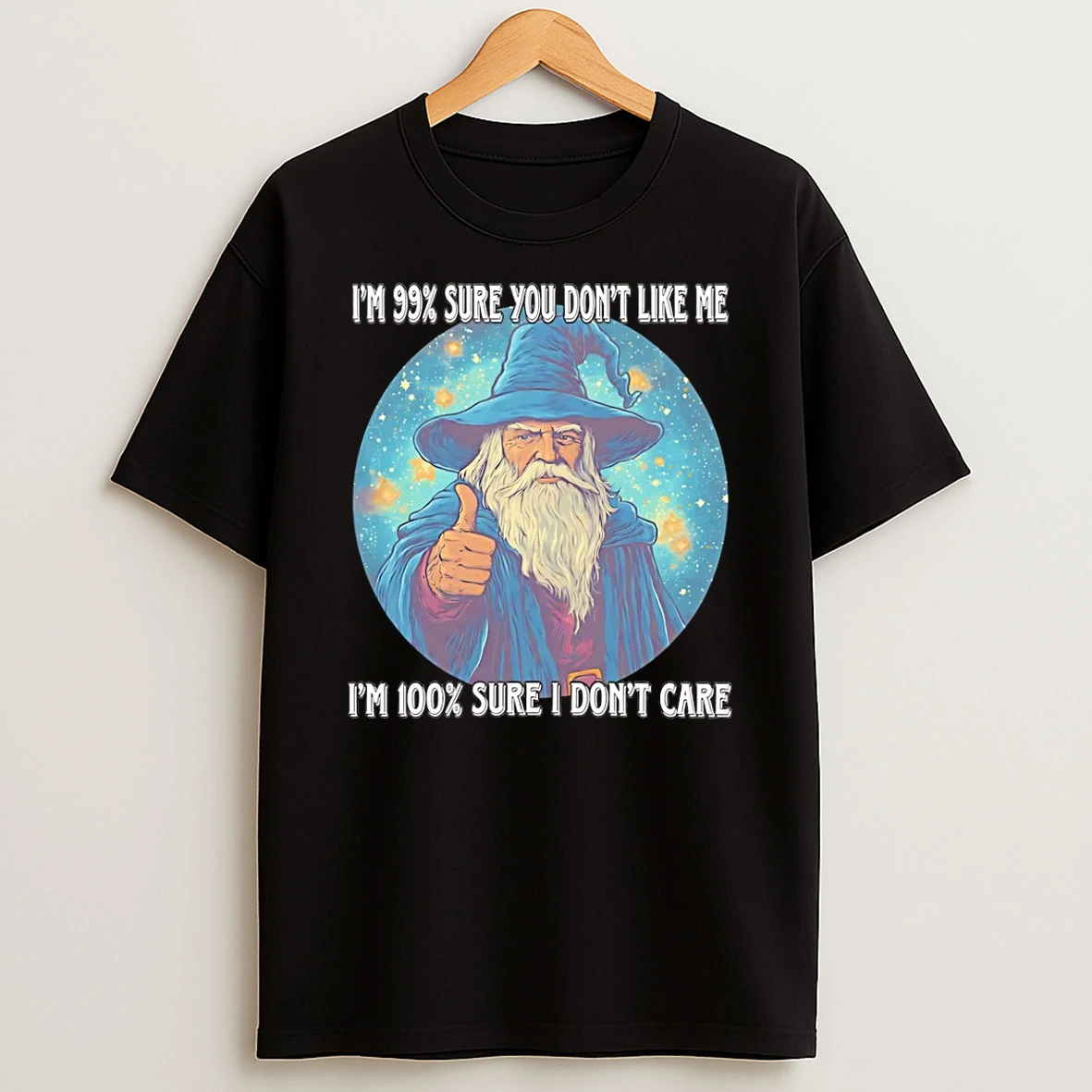 Wizard Im 99 Sure You Dont Like Me Im 100 I Dont Care T Shirt