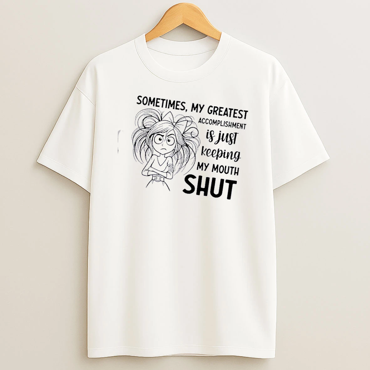 Women Sometimes My Greatest Accomplishment Is Just Keeping My Mouth Shut T Shirt