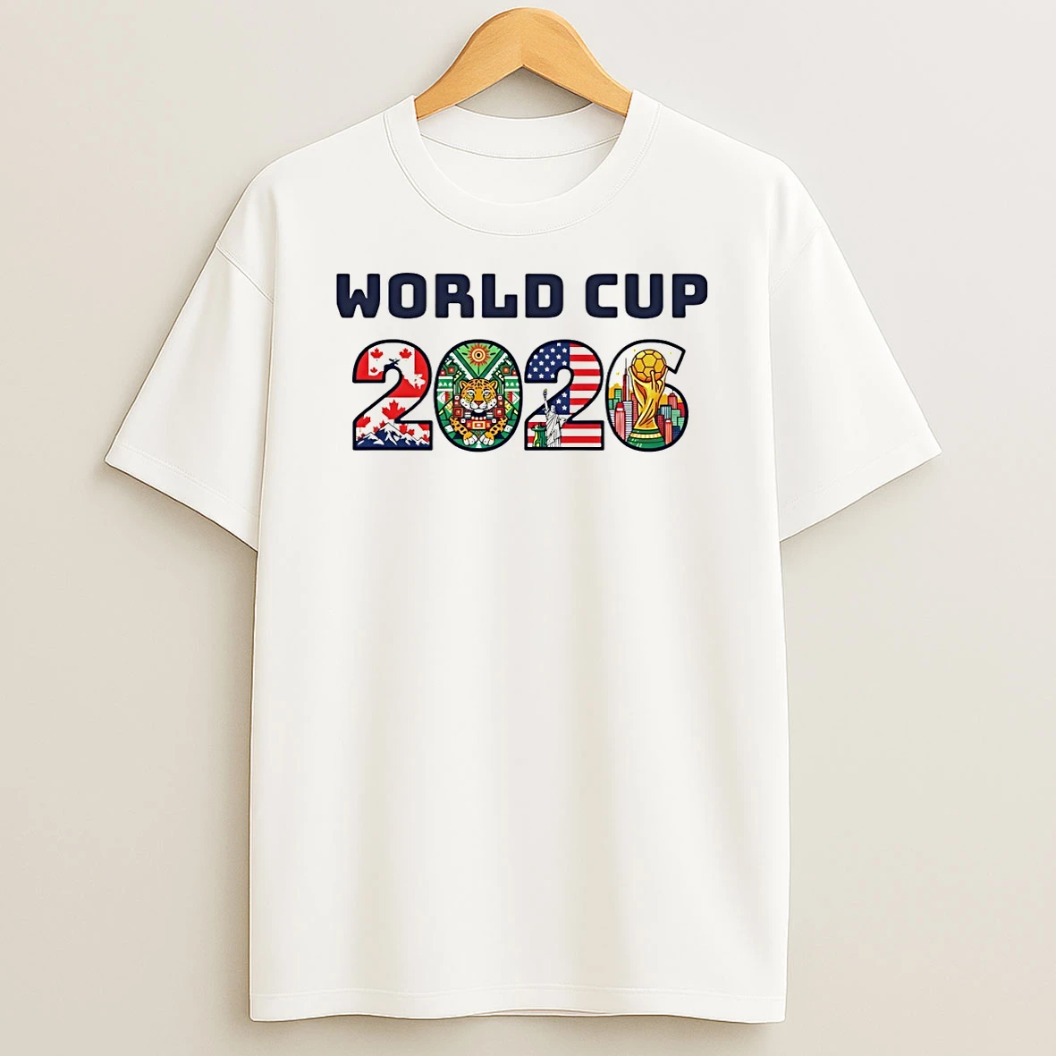 World Cup 2026 Usa Canada Mexico Football T Shirt