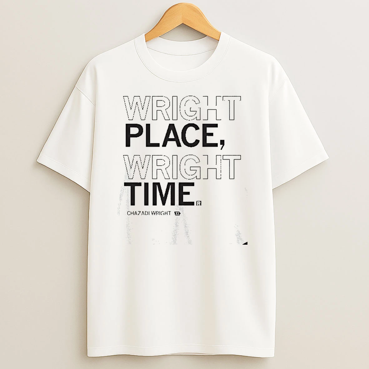 Wright Place Wright Time Chazadi Wright Iowa Hawkeyes T Shirt