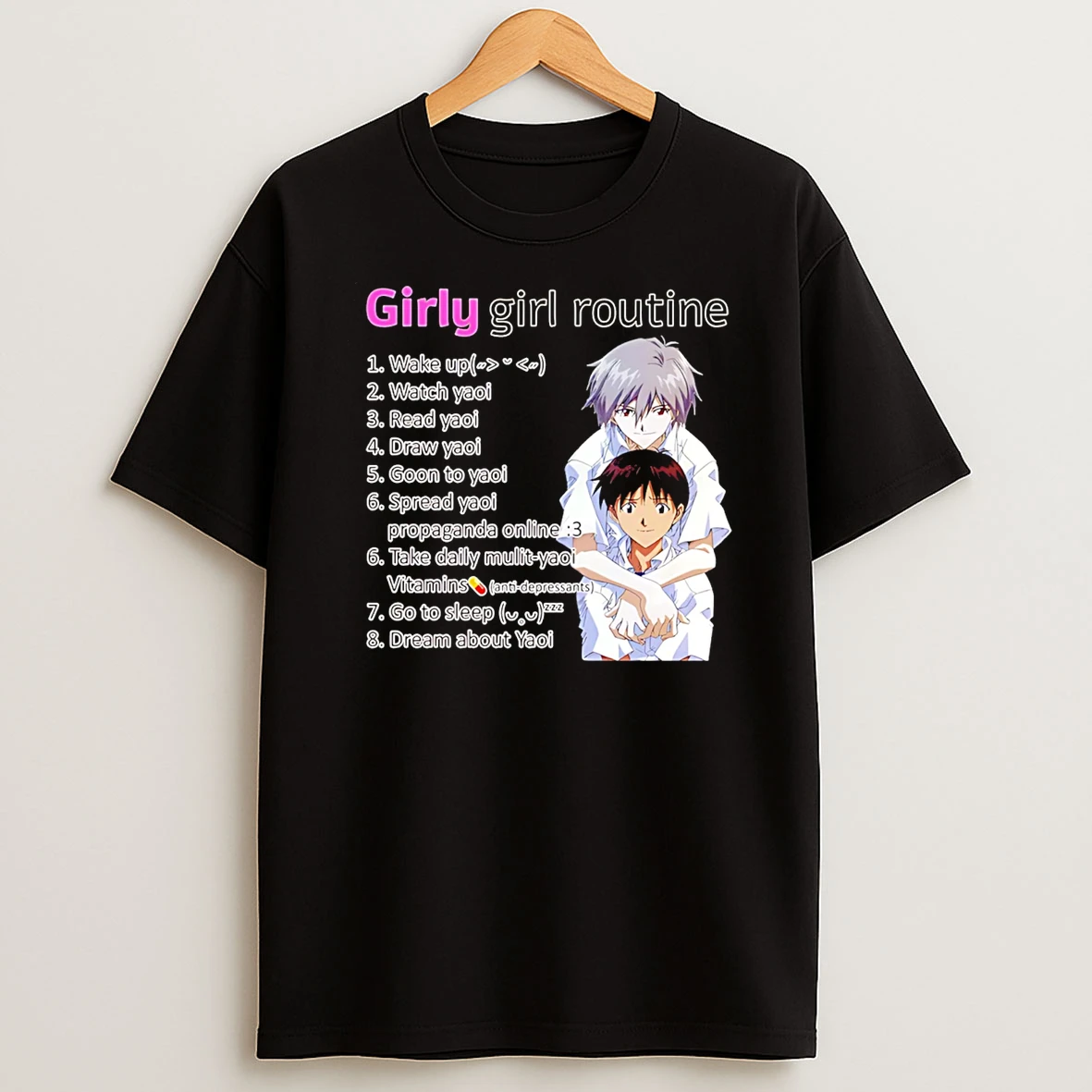 Yaoi Girly Girl Routine T Shirt