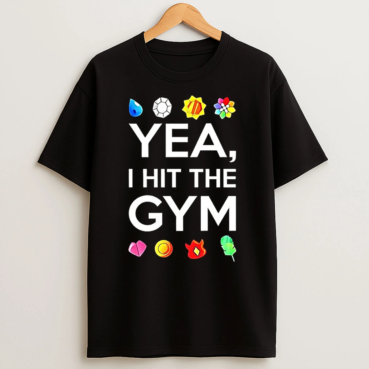 Yea I Hit The Gym Pokemon Emblem T Shirt