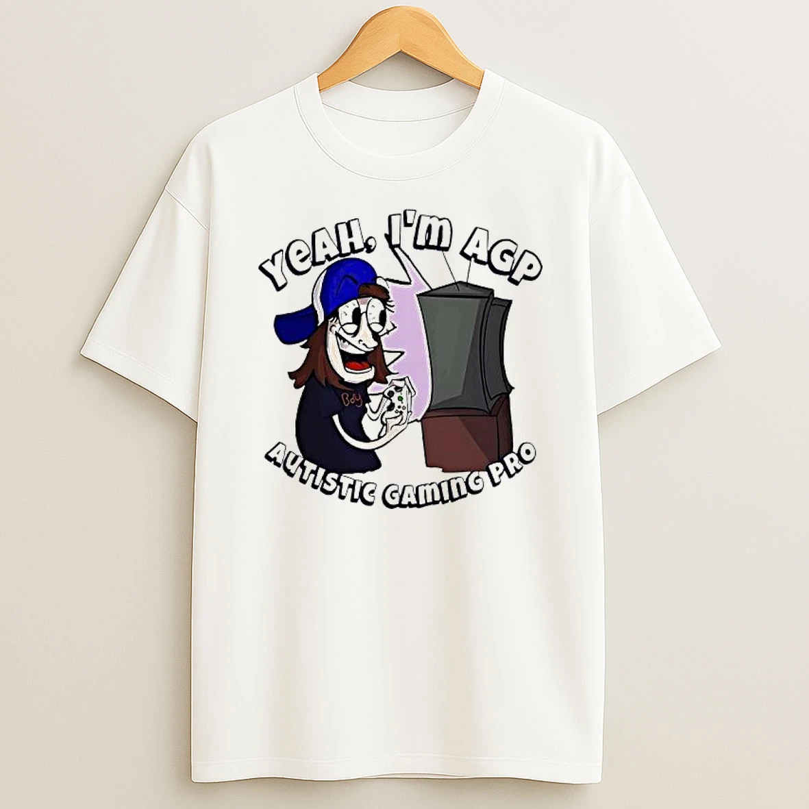 Yeah Im Agp Boy 00 Autistic Gaming Pro T Shirt