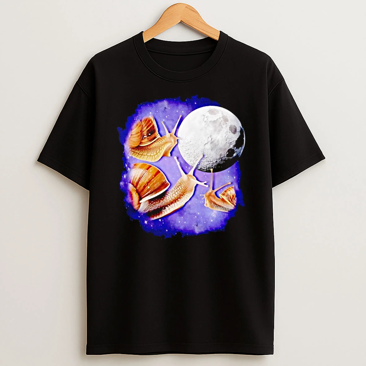 Yearning Snails Three Moons T Shirt