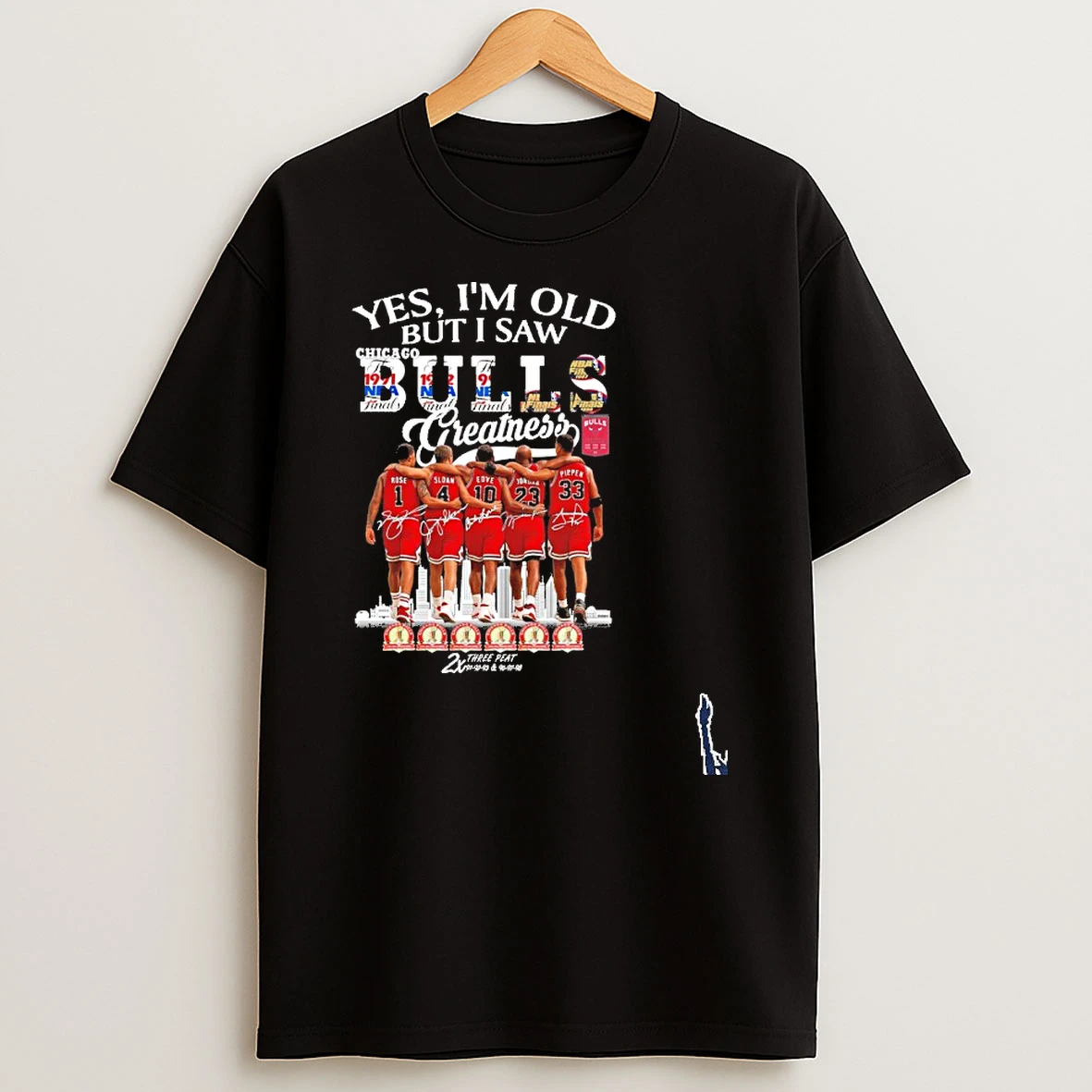 Yes Im Old But I Saw Bulls Greatness Player Signature City T Shirt