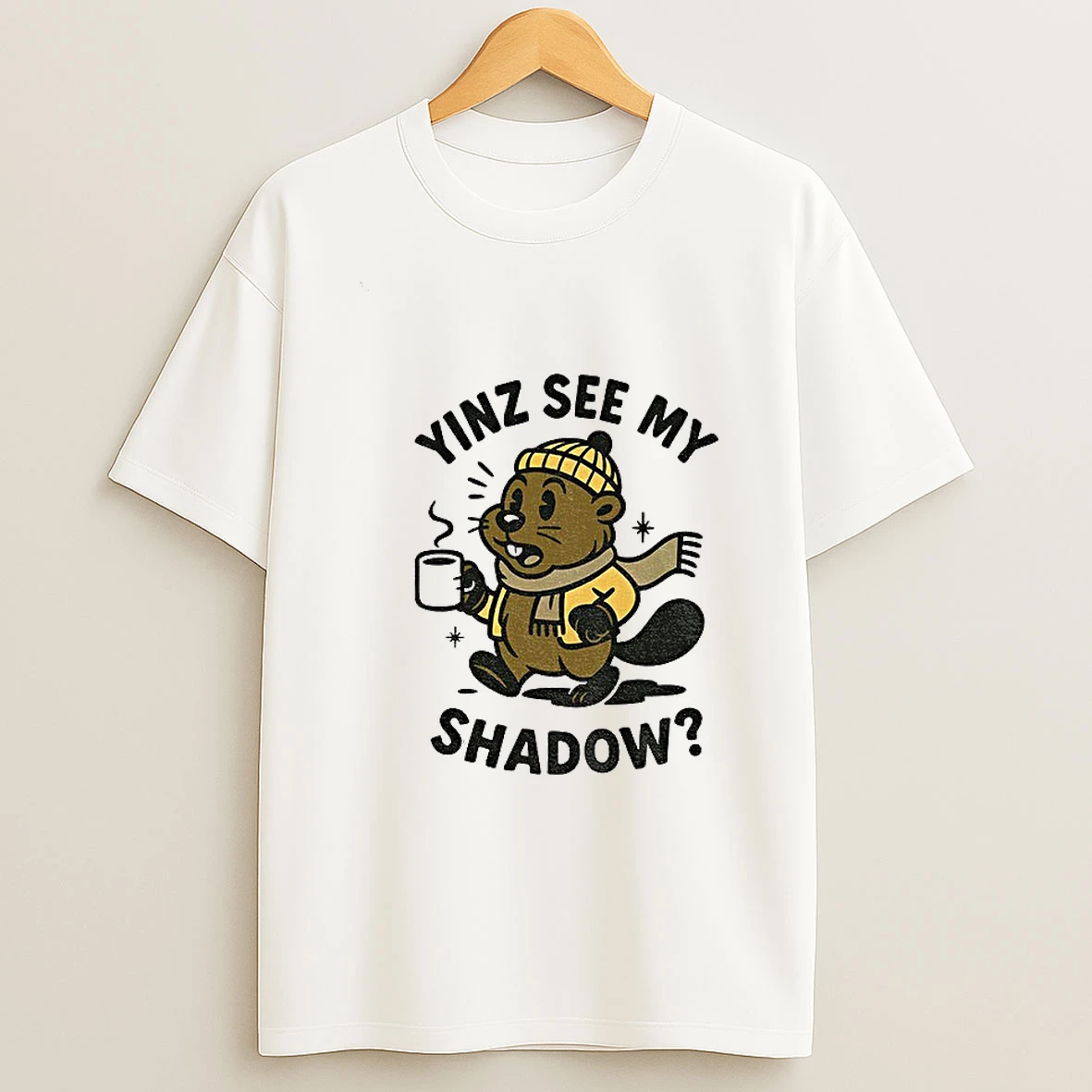 Yinz See My Shadow Pittsburgh Groundhog Day T Shirt