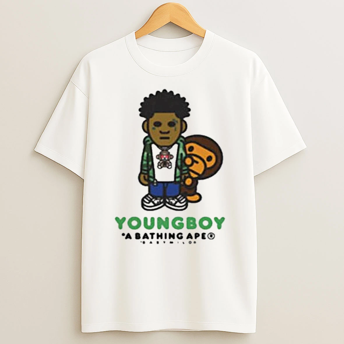 Youngboy Never Broke Again X A Bathing Ape Bape Milo T Shirt