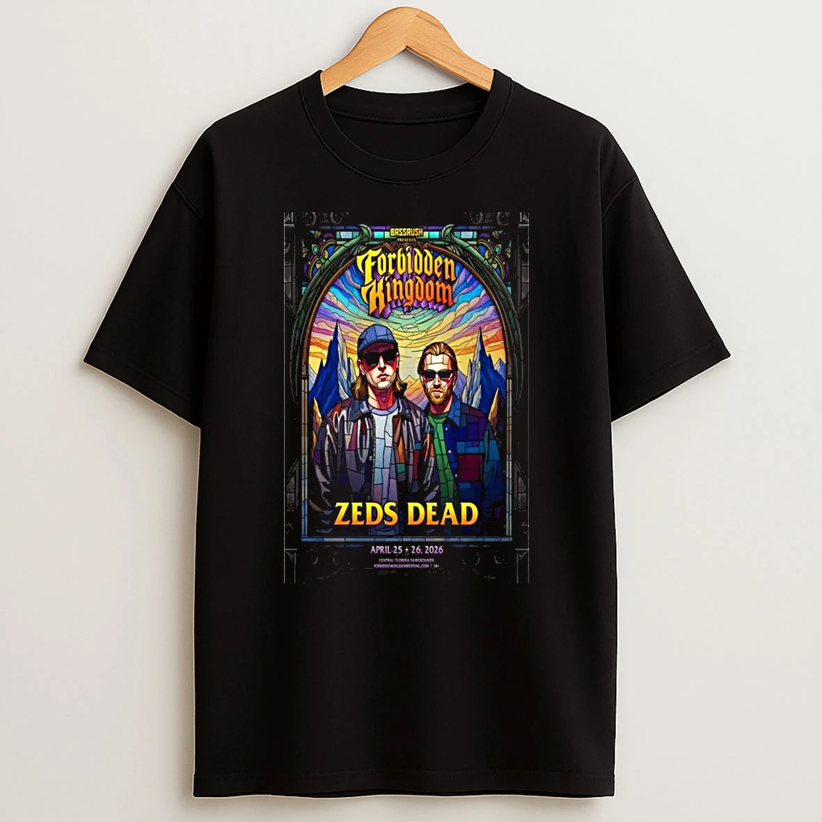 Zeds Dead Forbidden Kingdom April 2026 Festival T Shirt