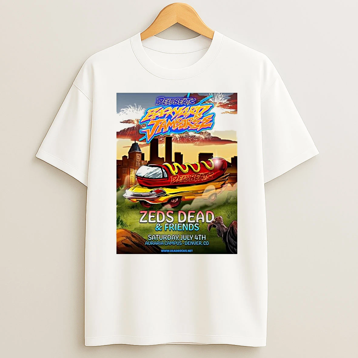 Zeds Dead Friends July 4 2026 Auraria Campus Denver Co T Shirt