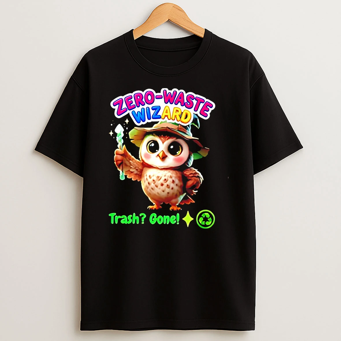 Zero Waste Wizard Trash Gone T Shirt