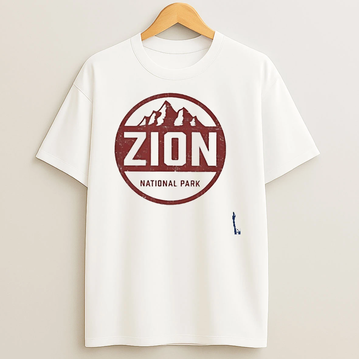 Zion National Park Utah Mountain Logo T Shirt