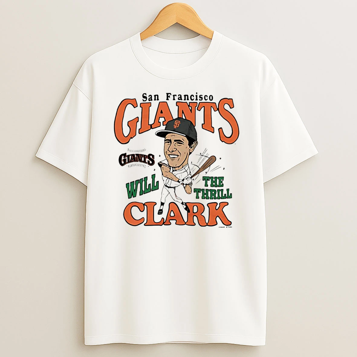 An Francisco Giants Will Clark Superstar Caricature T Shirt