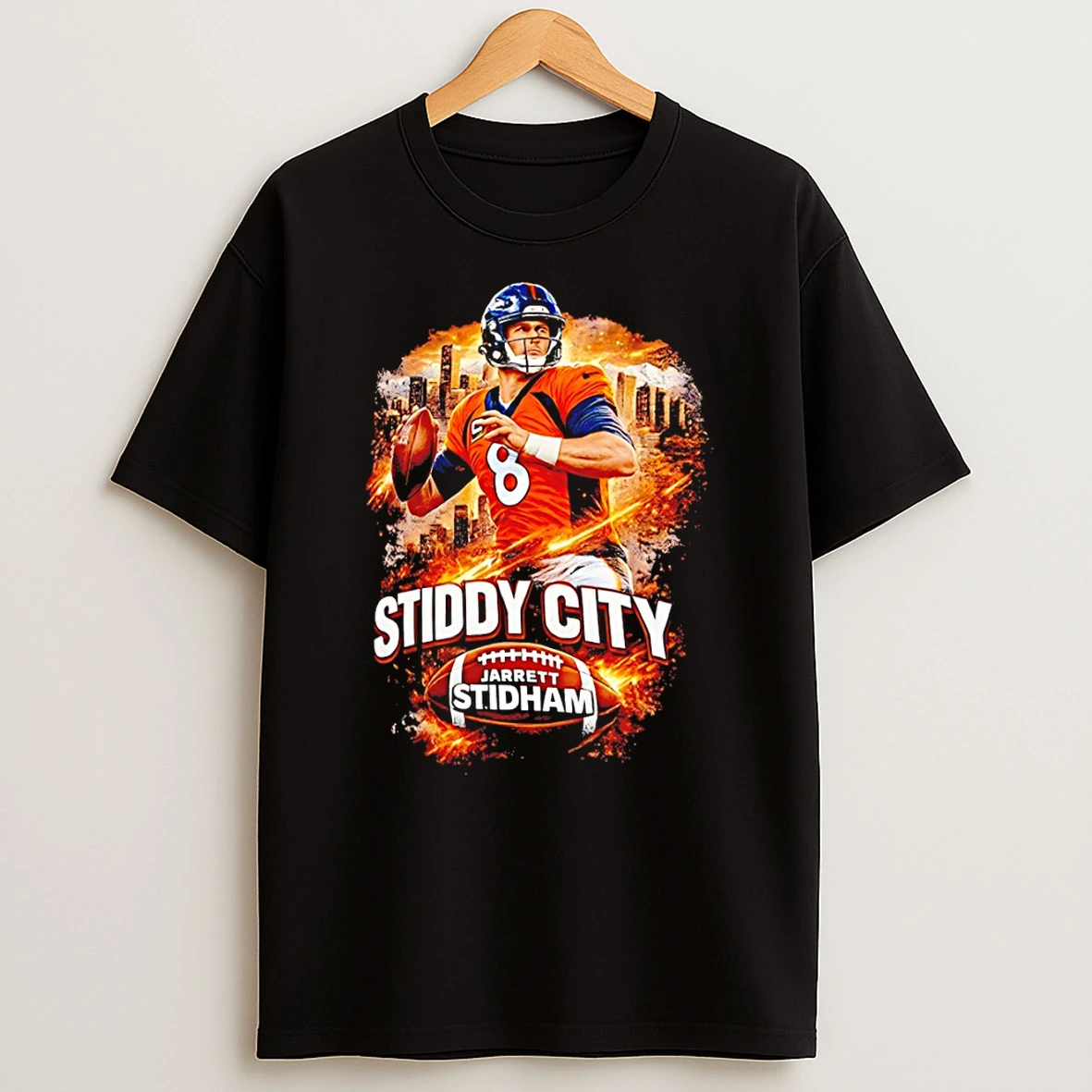 Bq9fbdzb Jarrett Stidham 8 Stiddy City Denver Broncos Football 2026 T Shirt