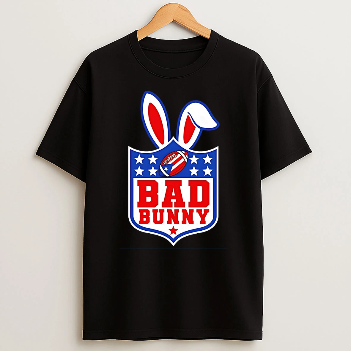 G9nhndkm Bad Bunny Nfl Logo Benito Bowl 2026 Halftime Show Puerto Rico Football T Shirt