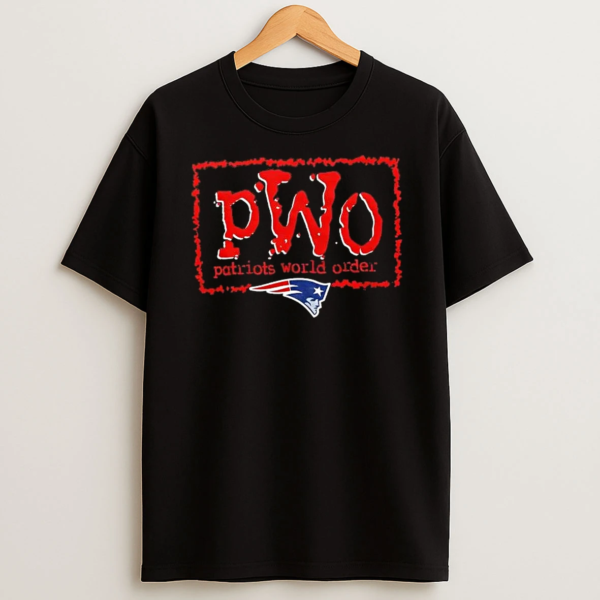 Nwo X New England Patriots Football Logo T Shirt