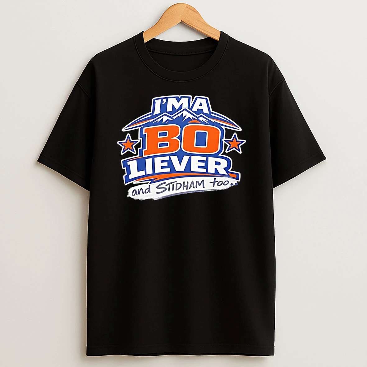 Qvmhrsut Bo Nix Vs Jarrett Stidham Im A Bo Liever And Stidham Too Denver Broncos Football 2026 T Shirt