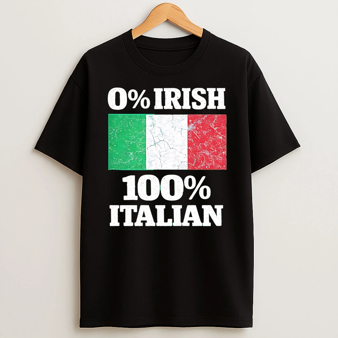 0 Irish 100 Italian Flag T Shirt
