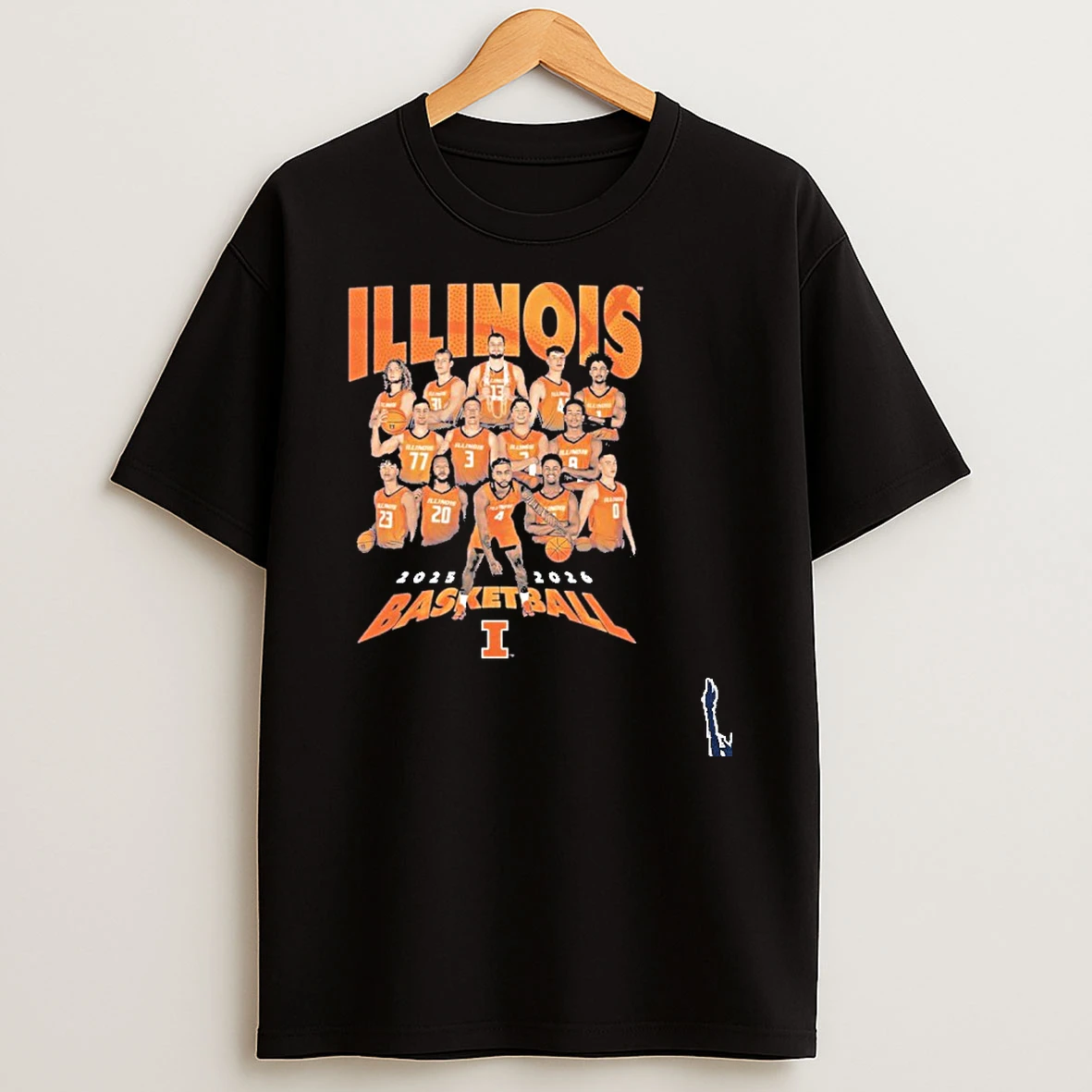 2025 2026 Illinois Mens Basketball Team T Shirt
