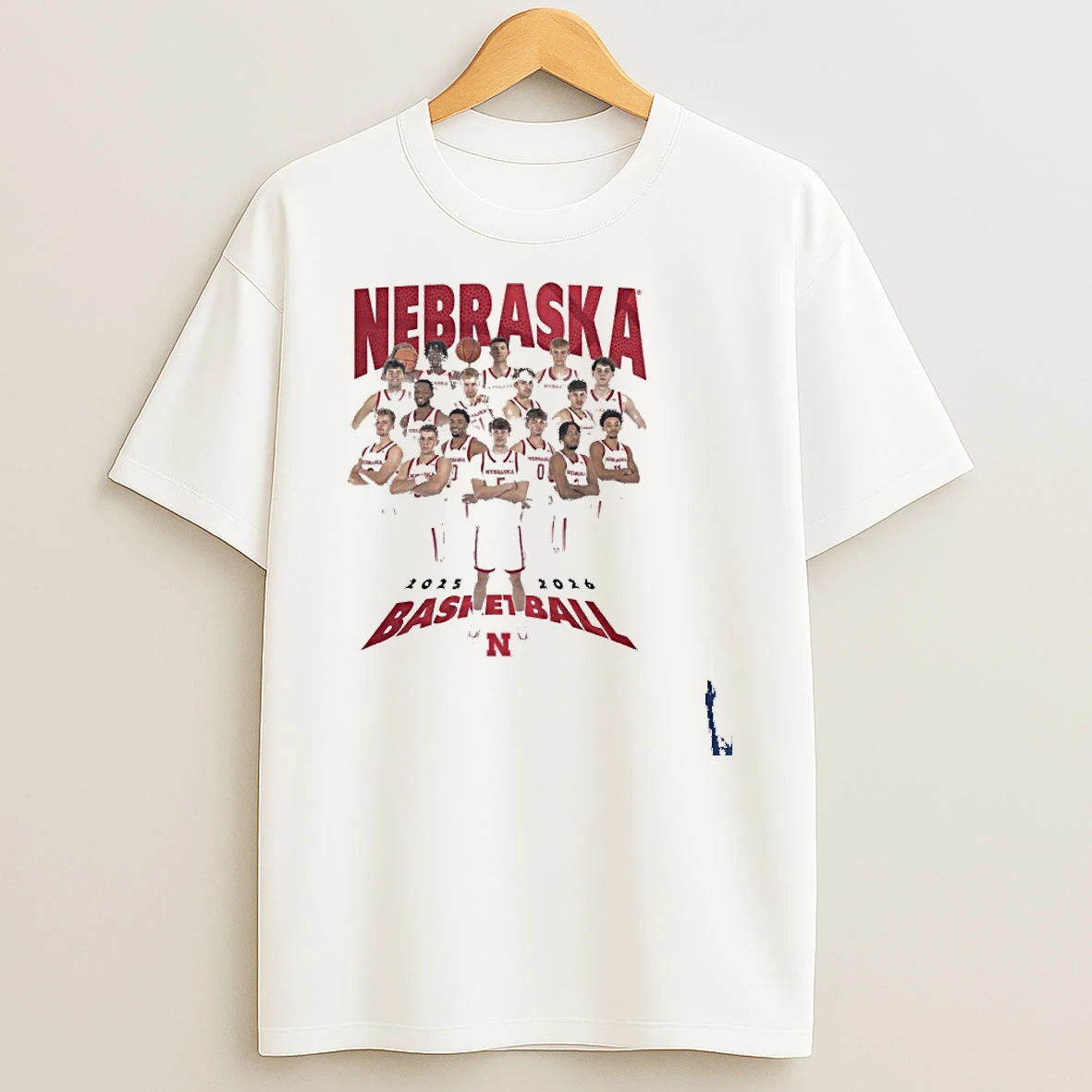 2025 2026 Nebraska Mens Basketball Team T Shirt