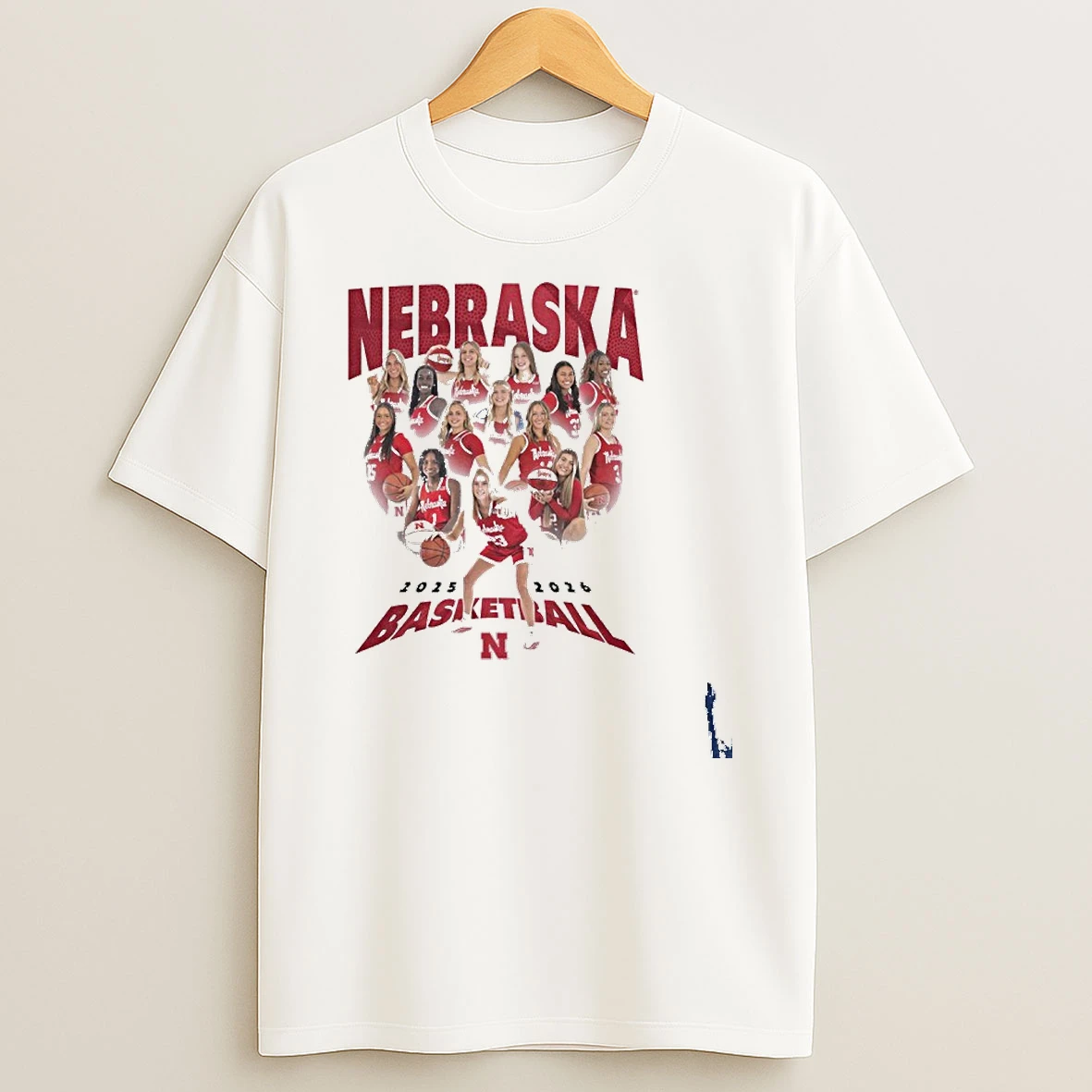 2025 2026 Nebraska Womens Basketball Team T Shirt