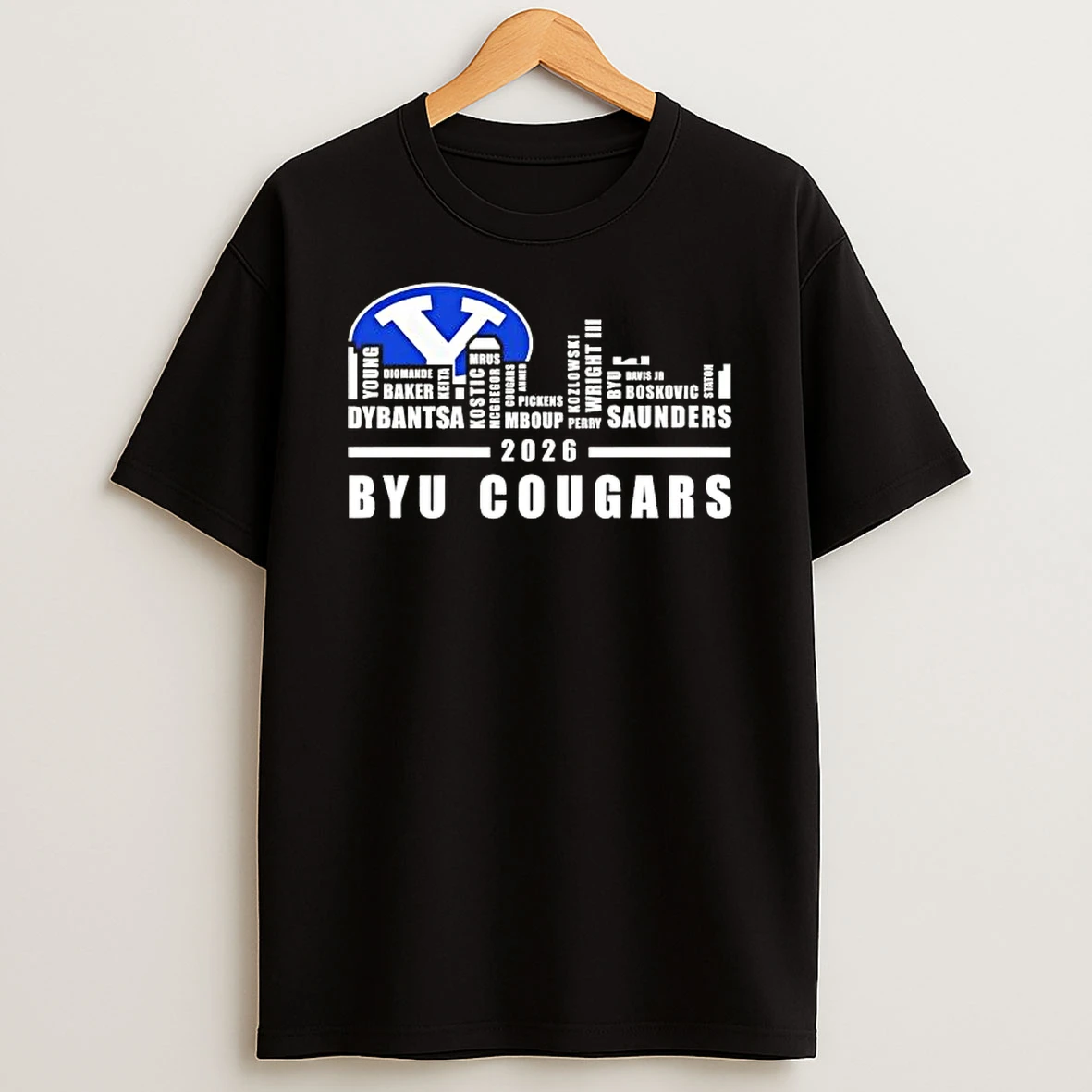 2026 Byu Cougars All Names City Skyline T Shirt