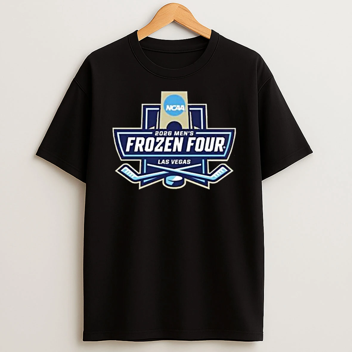 2026 Division I Mens Ice Hockey Frozen Four Las Vegas Logo T Shirt