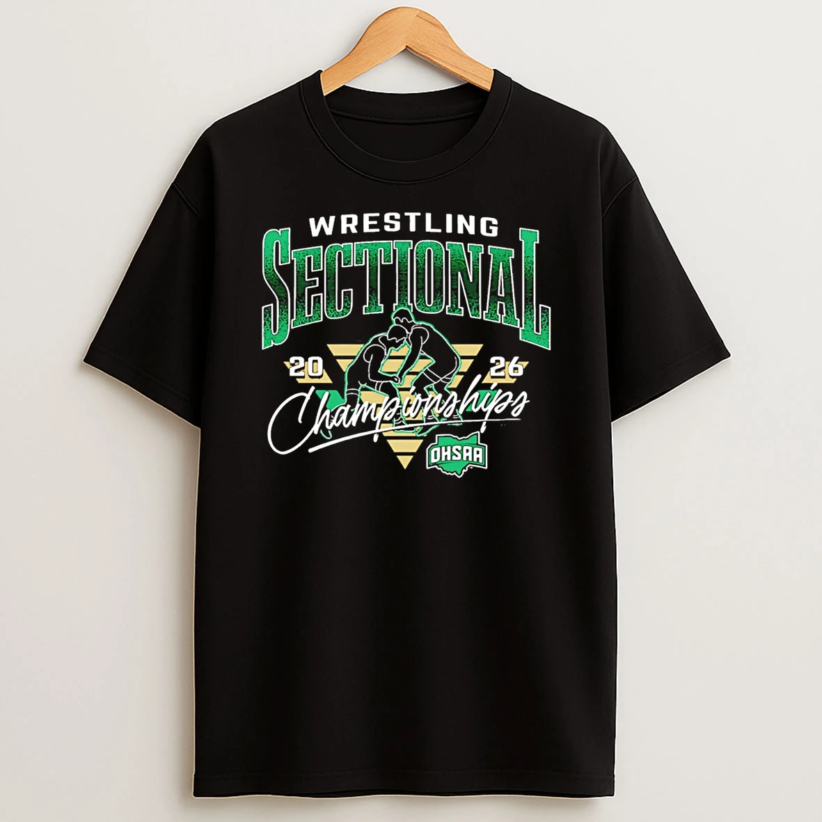 2026 Ohsaa Boys Wrestling Sectionals Logo T Shirt