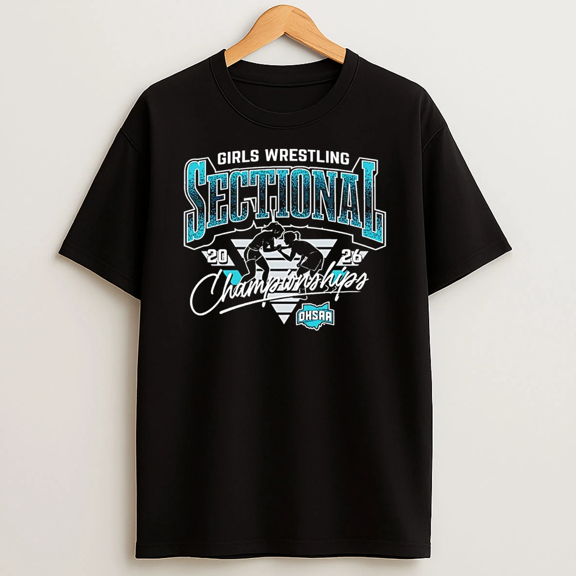 2026 Ohsaa Girls Wrestling Sectionals Logo T Shirt