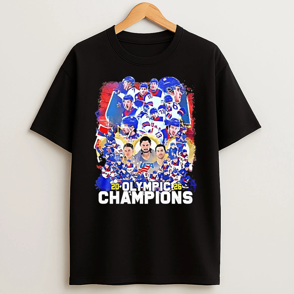 2026 Olympic Champions Usa Hockey Team T Shirt