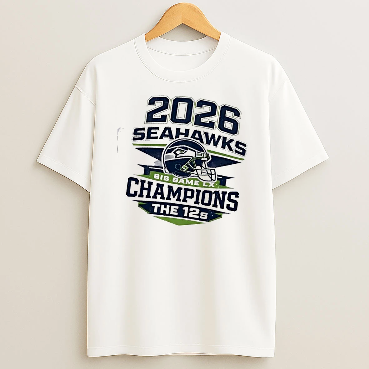 2026 Seattle Seahawks Big Game Lx Champions The 12s Football Helmet T Shirt