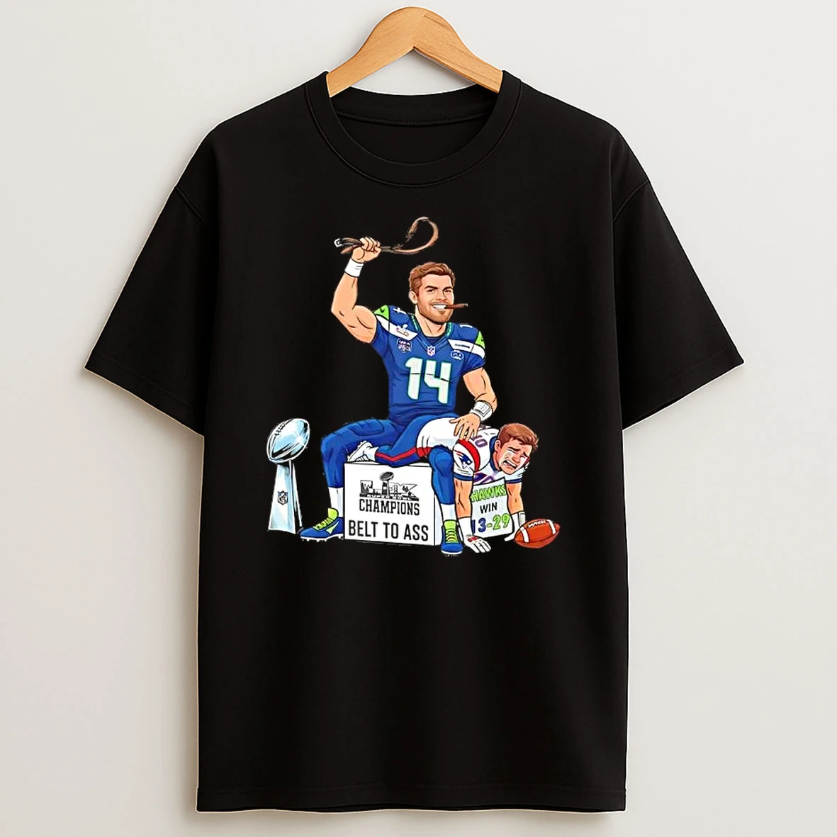 2026 Seattle Seahawks Super Bowl Lx Champs Seahawks Sam Darnorld Belt To Ass Maye T Shirt