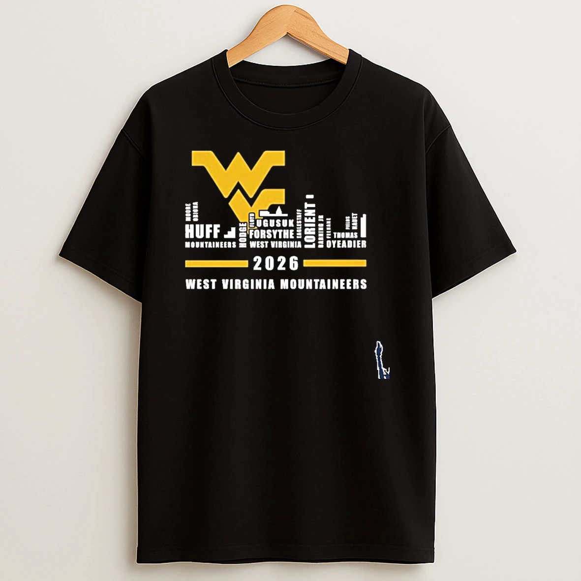 2026 West Virginia Mountaineers Typo City T Shirt