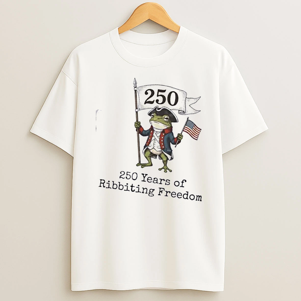 250 Years Of Ribbiting Freedom Patriot Frog T Shirt